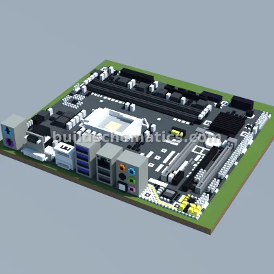 Gigabyte Intel Motherboard Pixel Art