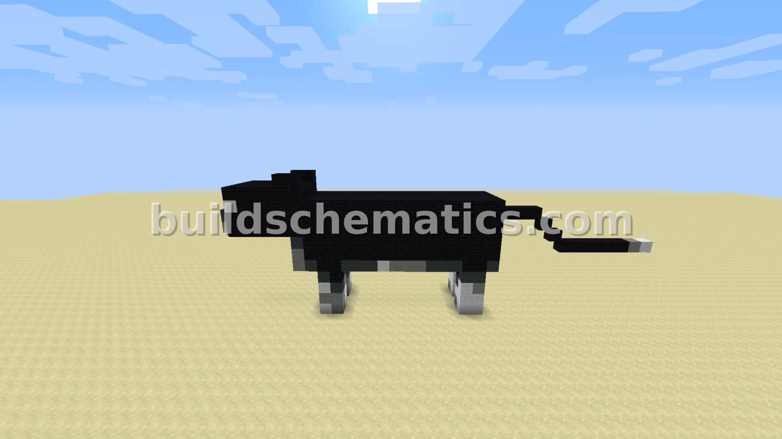 Black Cat Statue Build — view 2
