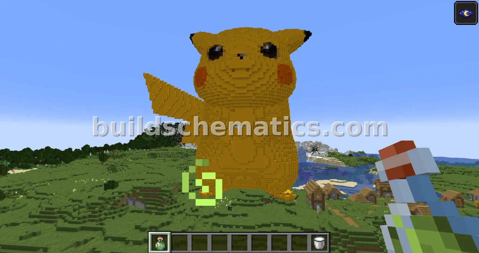 Minecraft Pikachu Large Statue — view 4