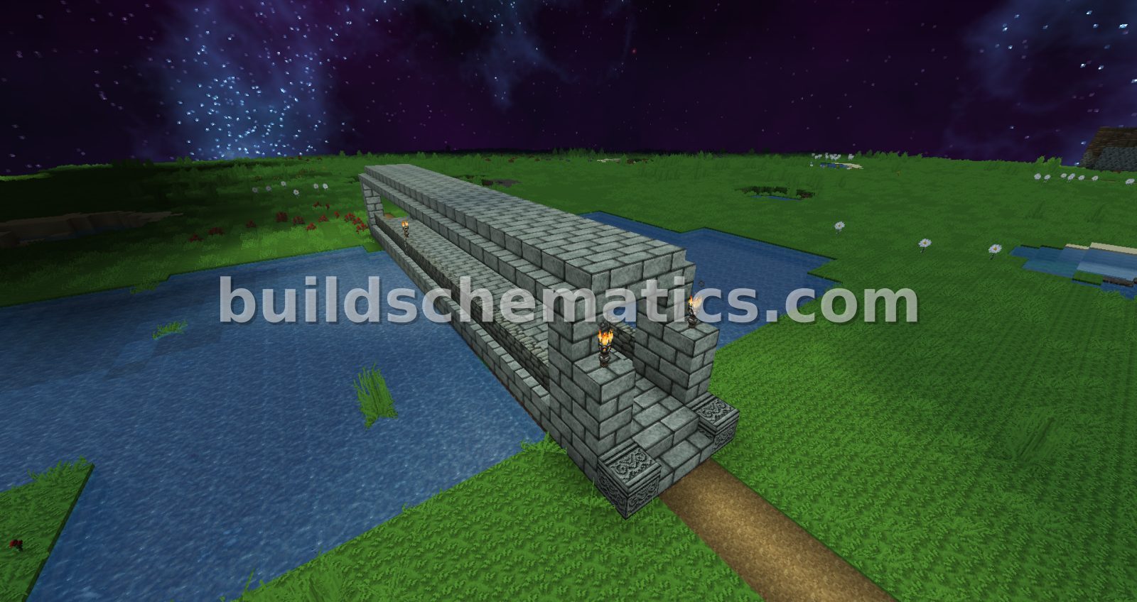 Covered Minecraft Bridge