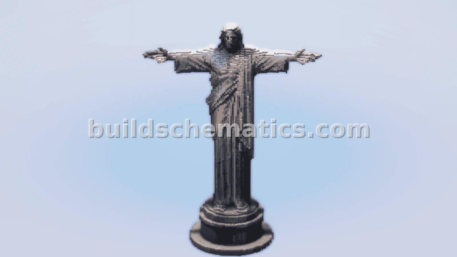 Christ the Redeemer Statue - Gray Terracotta Build