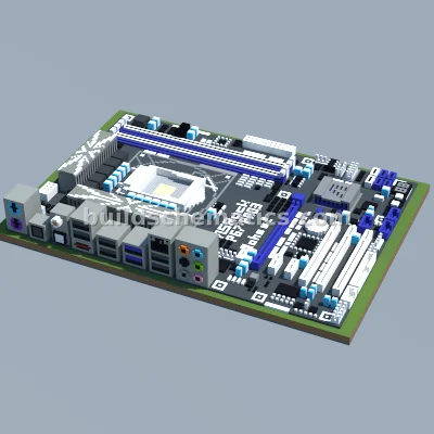 ASRock P67 Pro3 Motherboard Pixel Art