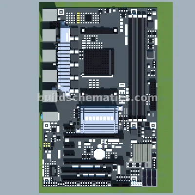 Gigabyte Motherboard Pixel Art Recreation — view 2