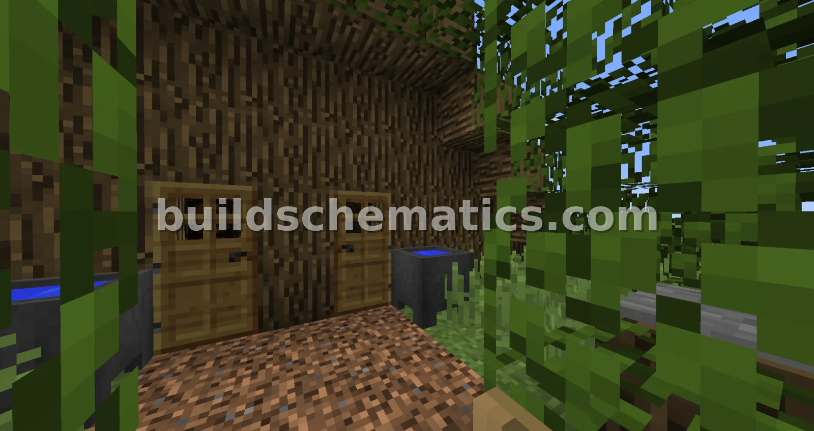 Camouflaged Oak House with Self-Destruct — view 4