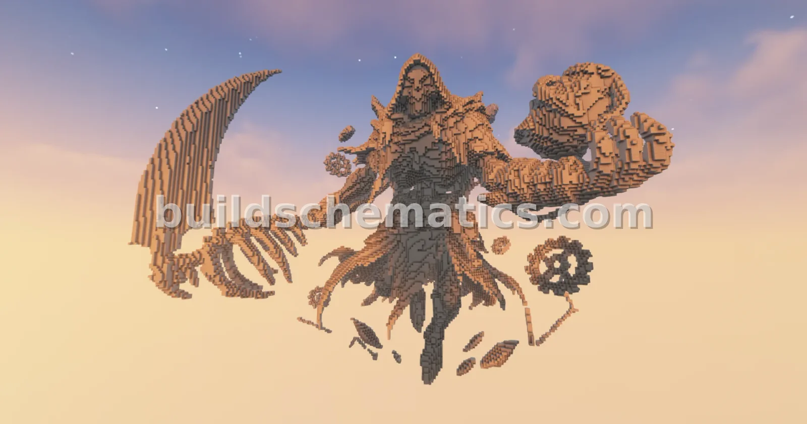Reaper Tools Statue Minecraft Build — view 2