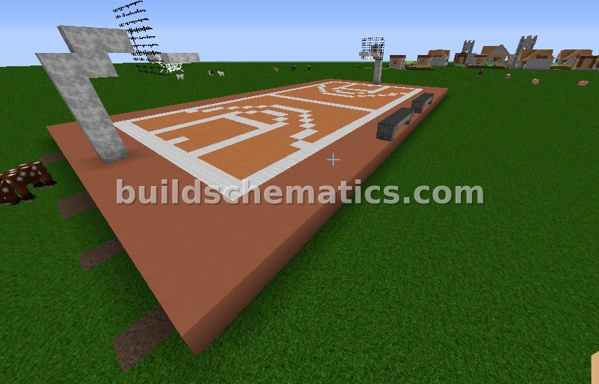 Minecraft Basketball Court