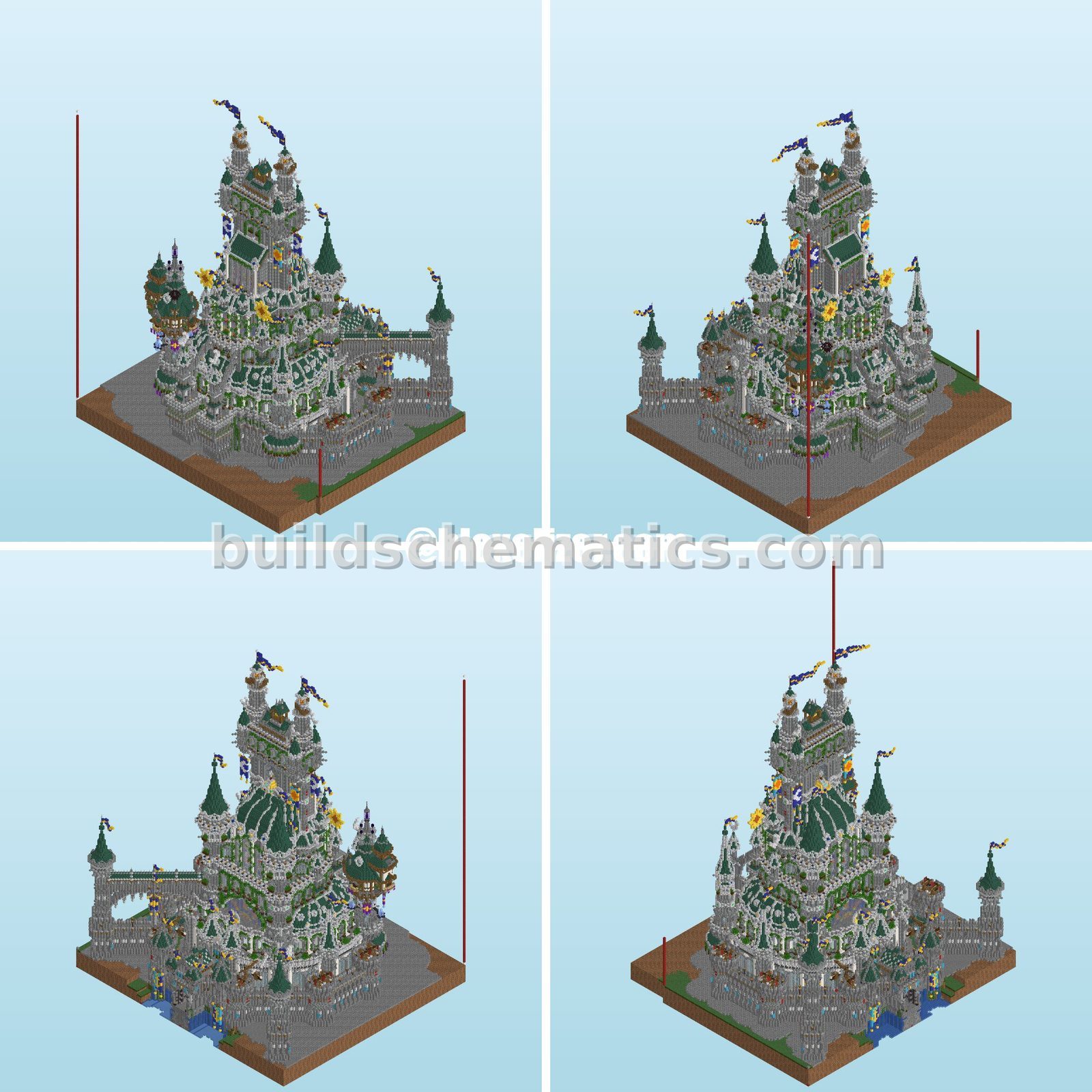 Grand Medieval Castle Structure