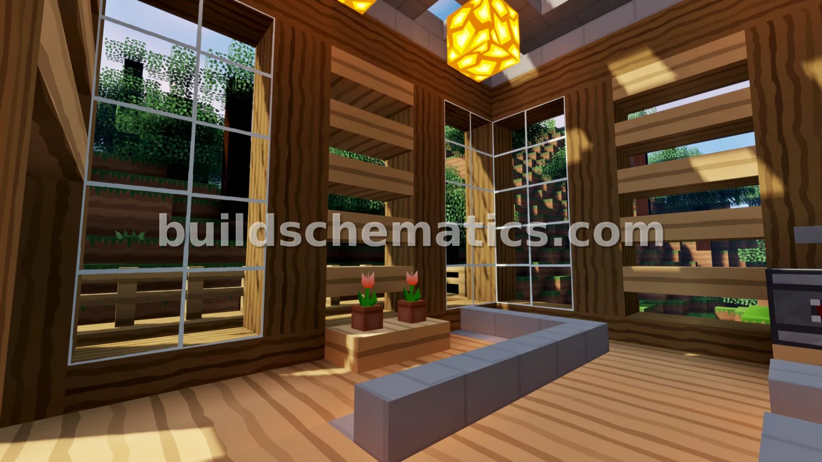 Simple Oak Wood House — view 3