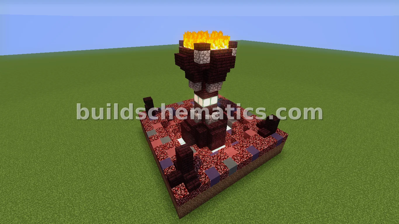 Medieval Nether Torch — view 2