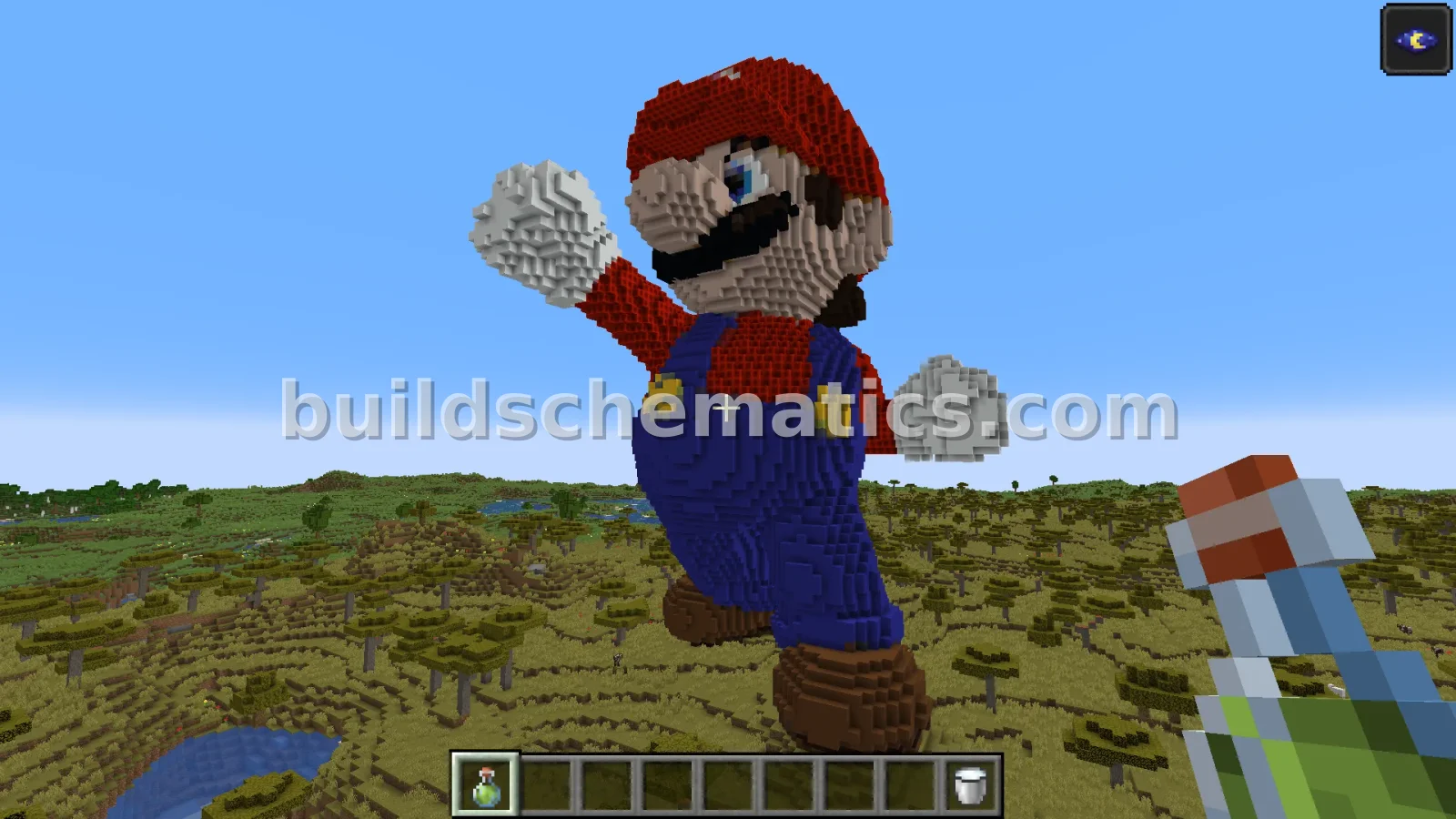 Mario Statue Minecraft Build — view 4