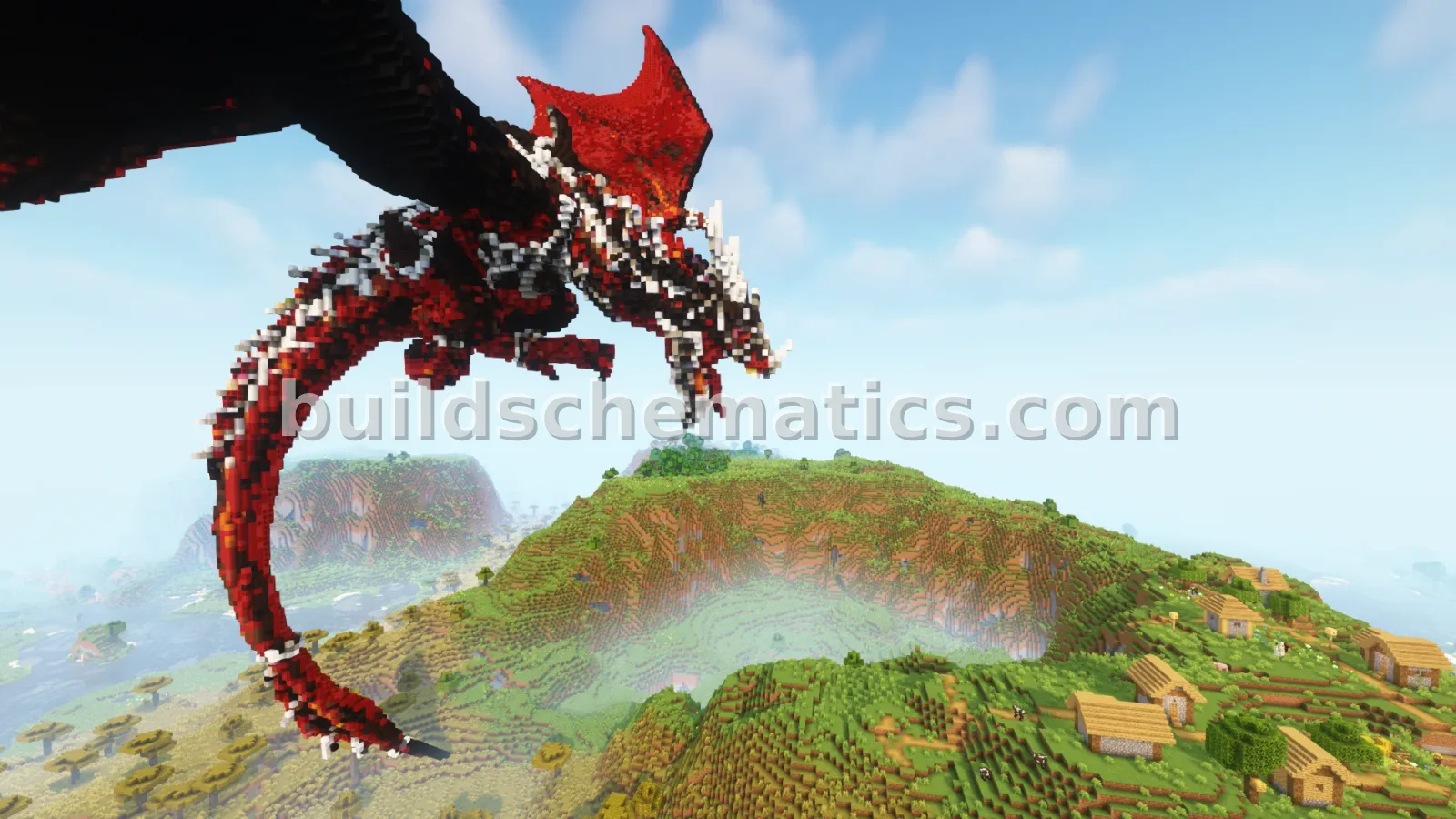 Red Wyvern Statue Large Fantasy Sculpture — view 4