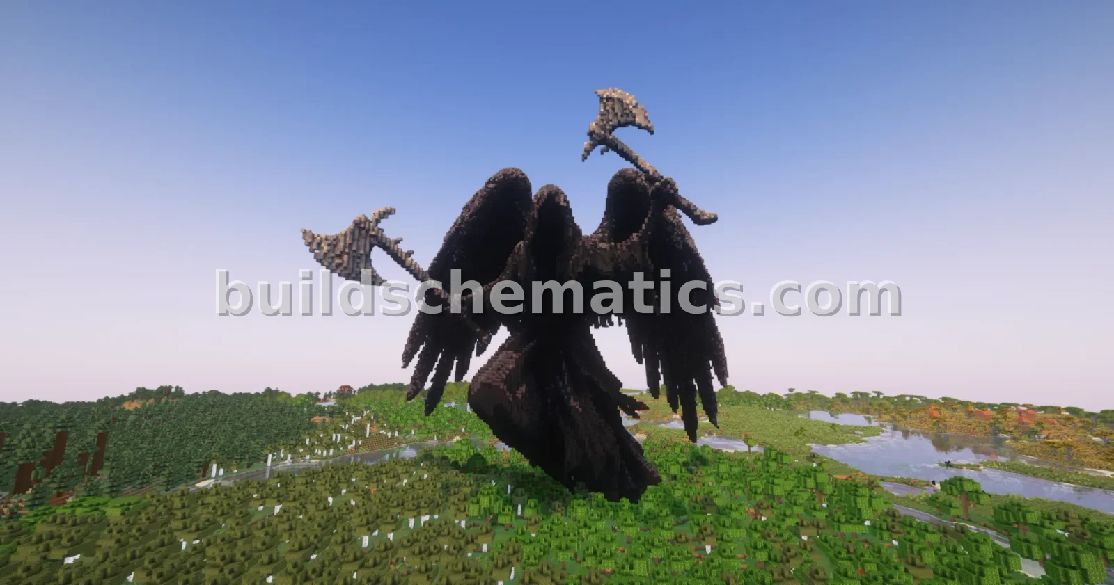 Reaper of Darkness Statue Minecraft Build — view 3