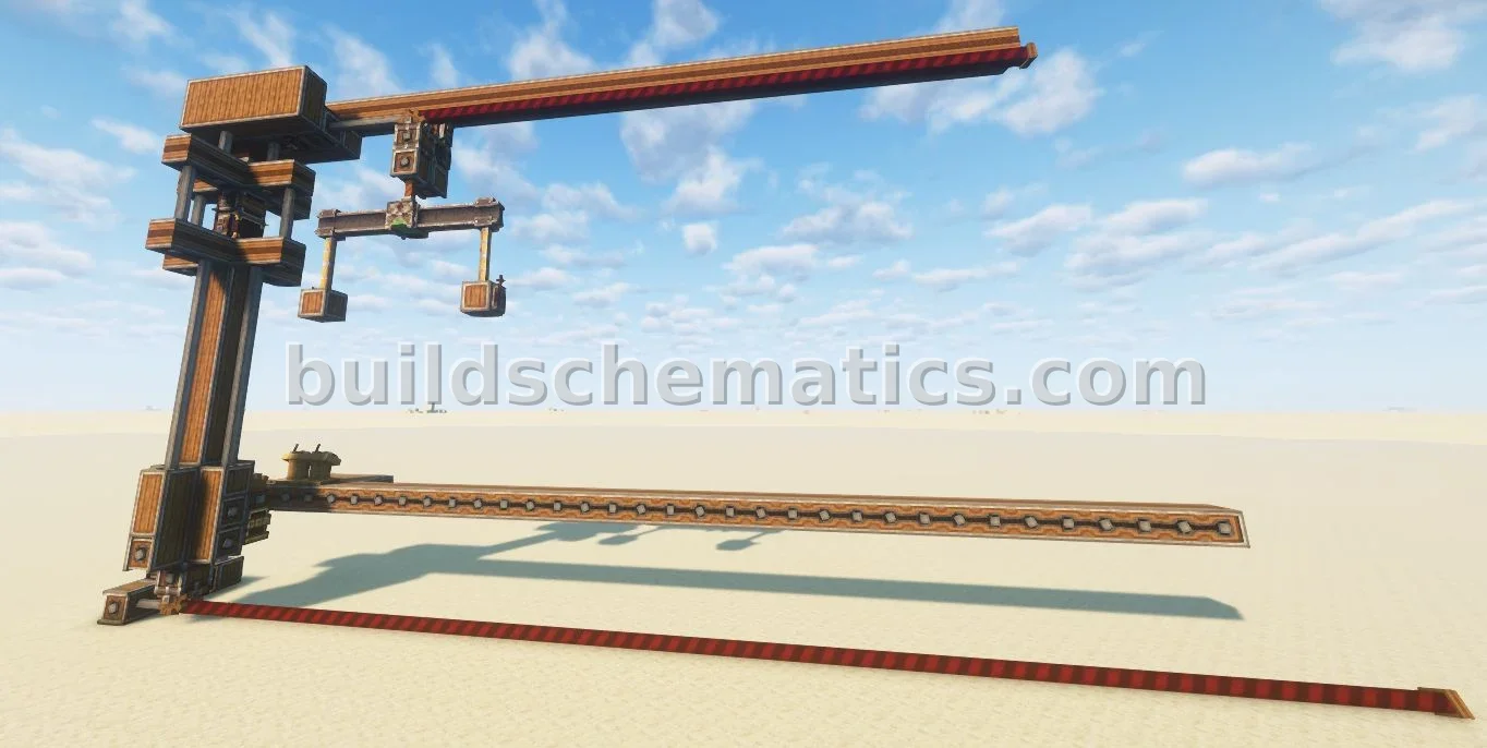 Stock Trainyard Crane with Extendable Arm — view 3