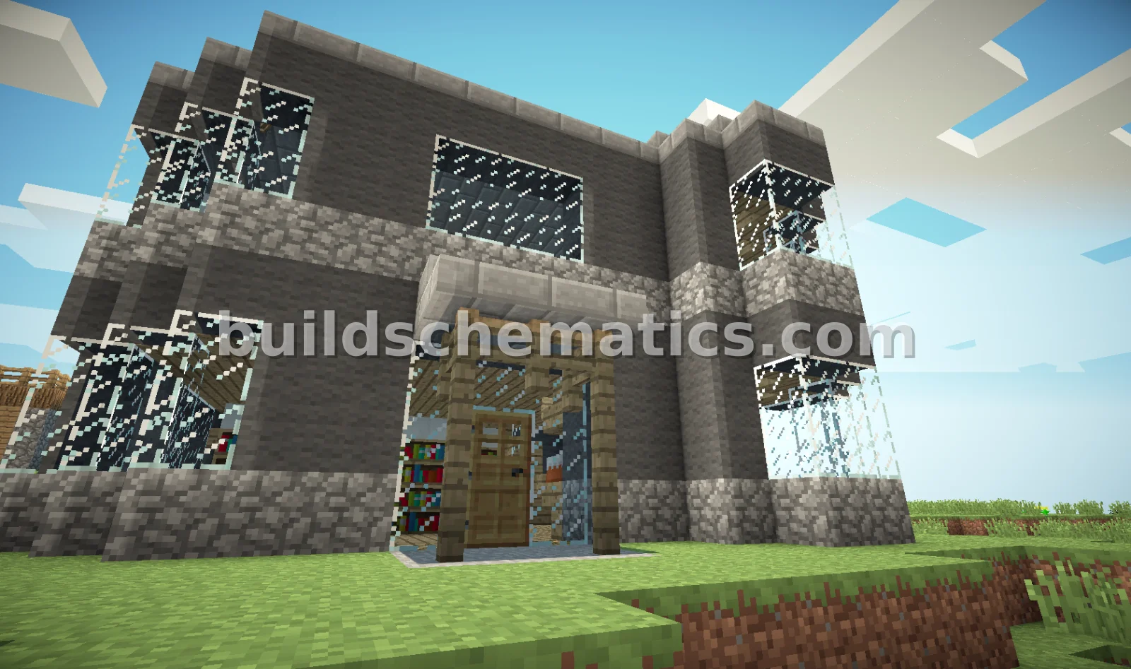 Small Modern House with Redwood Forest
