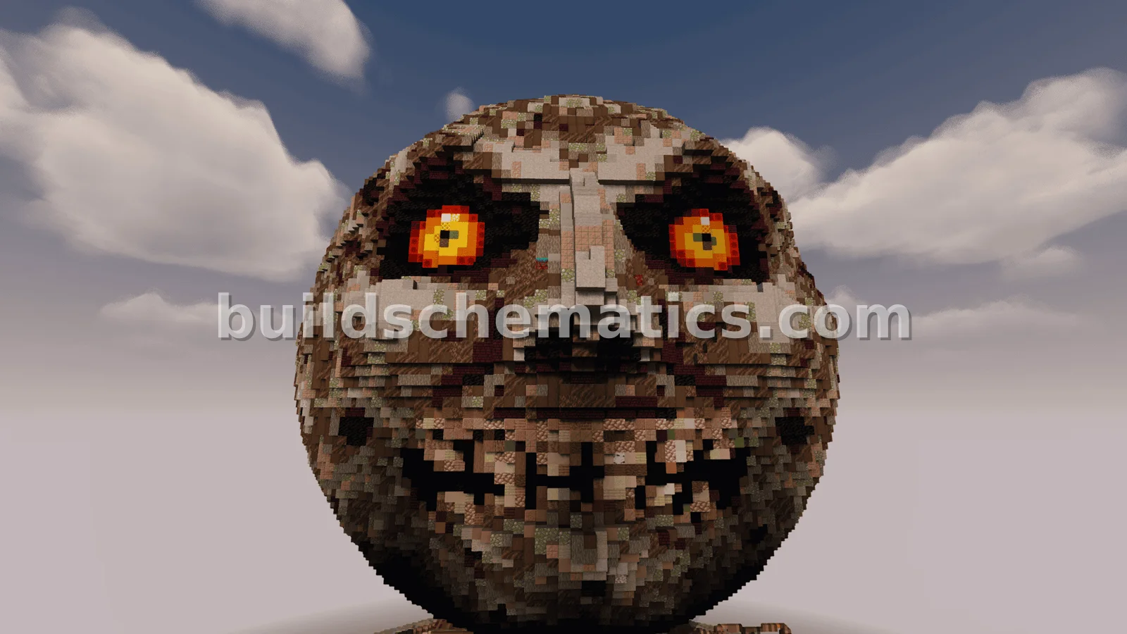 Majora's Moon Mask - Minecraft Build — view 2