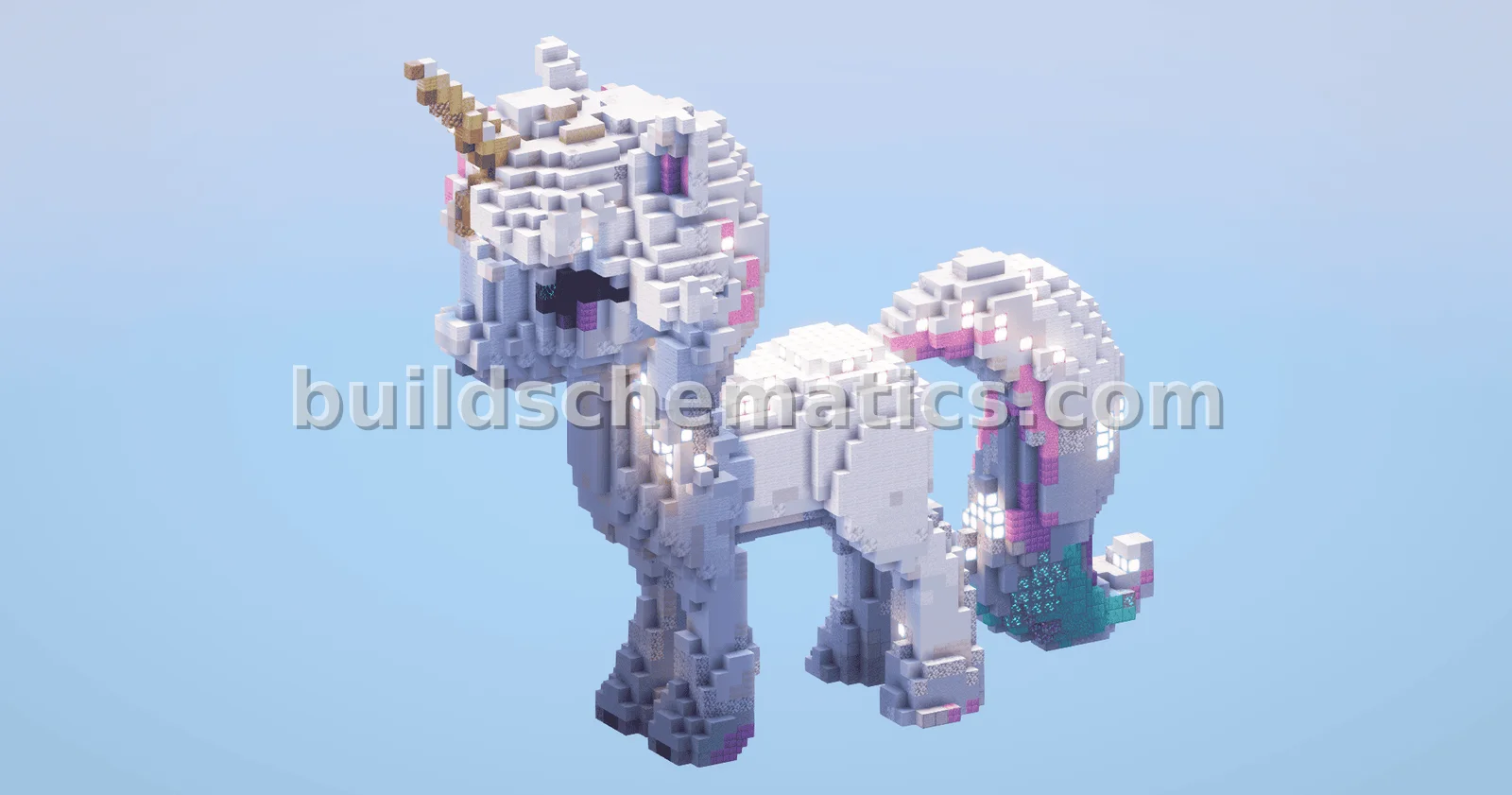 Cartoon Pony Unicorn Statue