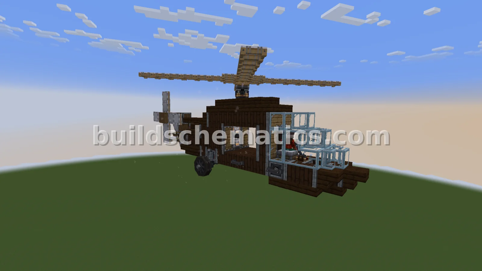 Working Helicopter