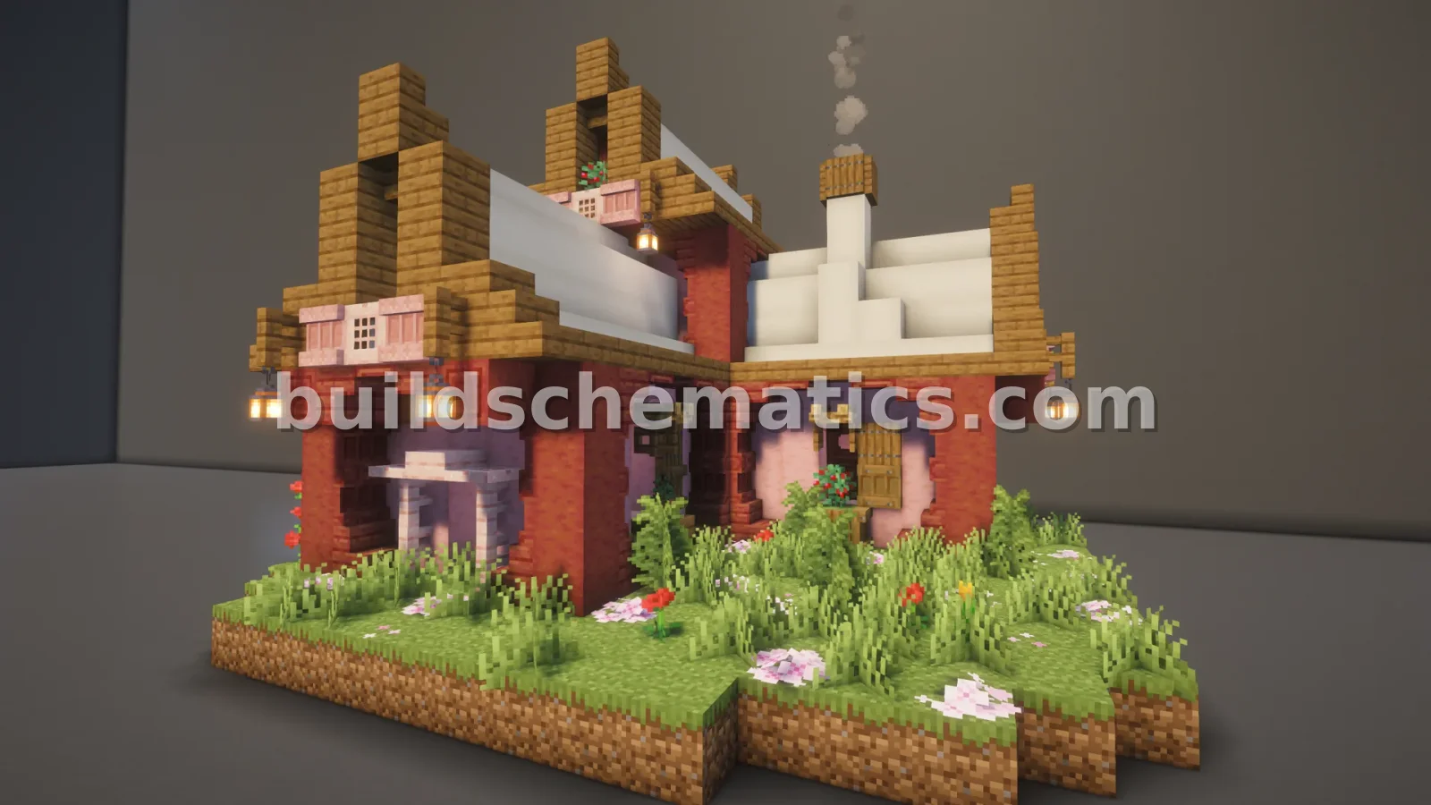 Pink Cottage House Design