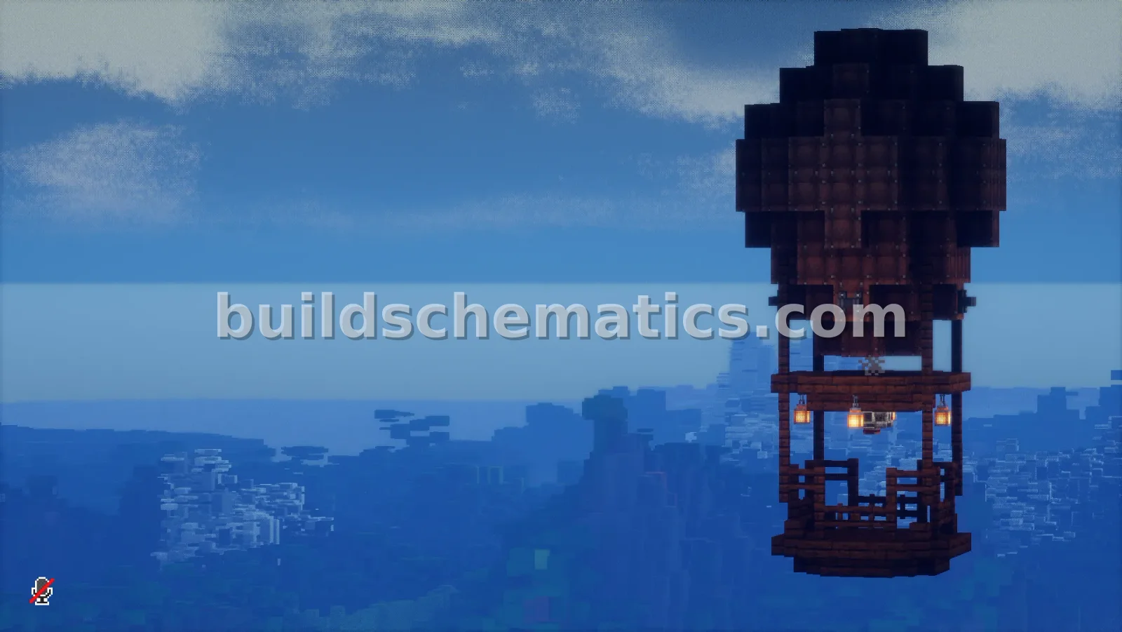 Hot Air Balloon - Dark Oak & Brown