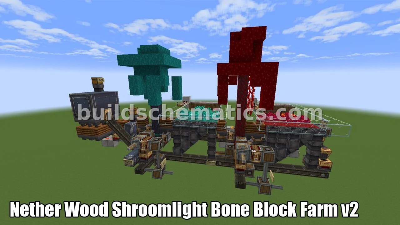 Nether Wood and Bone Block Farm