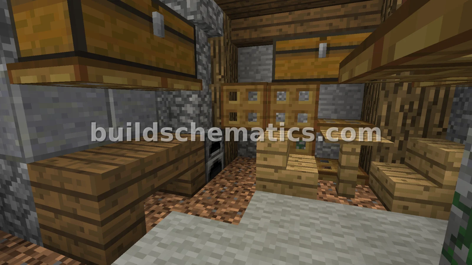 Medieval Diagonal Two Block House — view 2