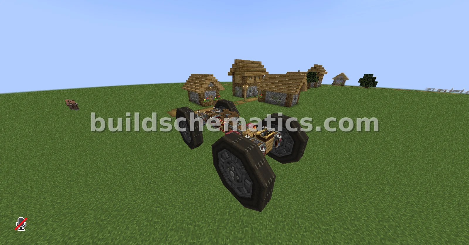 Car Schematic With Working Wheels — view 2
