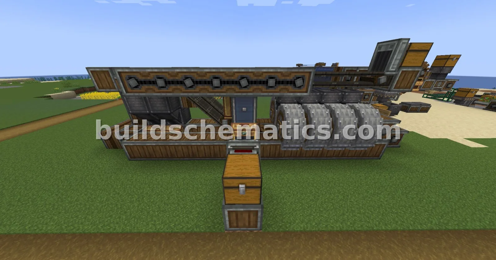 Zinc Ingot Farm - Andesite Casing & Chain Drive — view 4