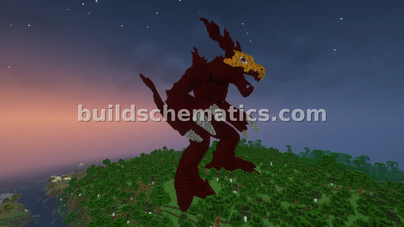 DarkLizardmon Statue — view 2