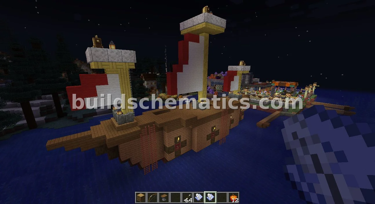 Spruce and Jungle Wood Sailboat