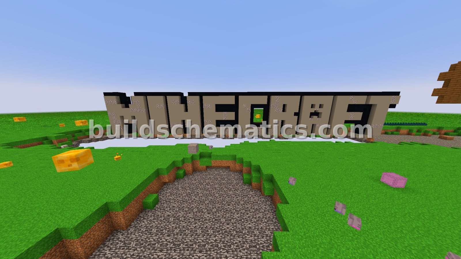 Minecraft Classic Logo Build