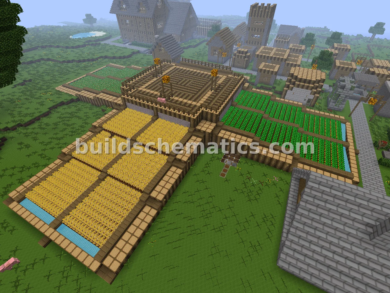 Automated Crop Farm - Redstone System — view 3
