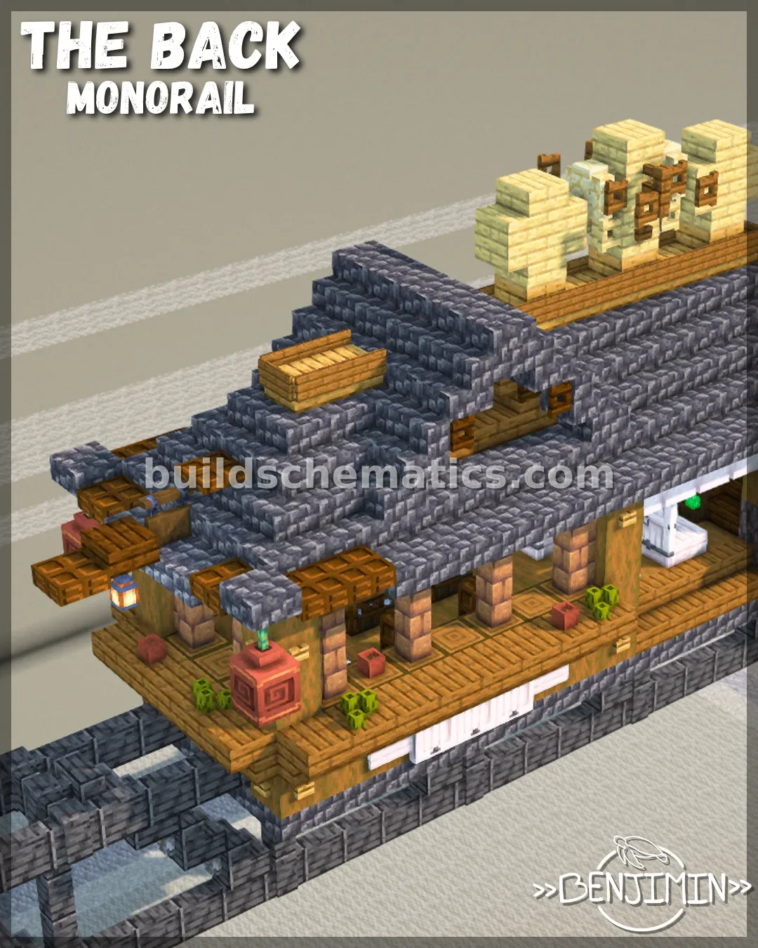 Noodle Cafe Monorail Structure — view 3