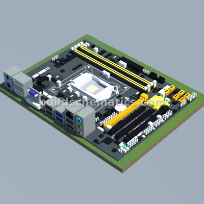 ASUS Intel Q87M-E Motherboard Structure