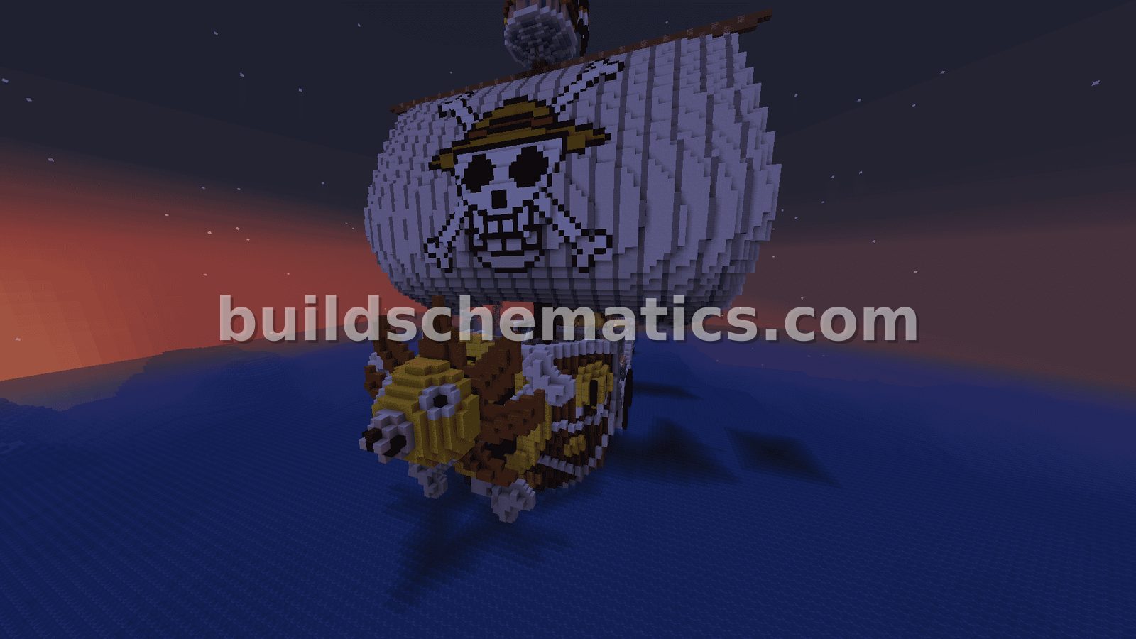 Thousand Sunny One Piece Ship Schematic