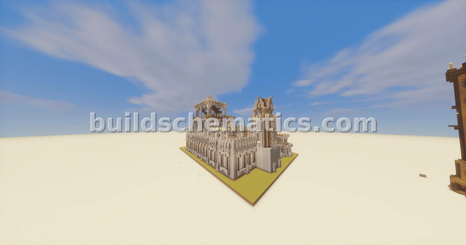 Decorated Medieval Castle — view 3