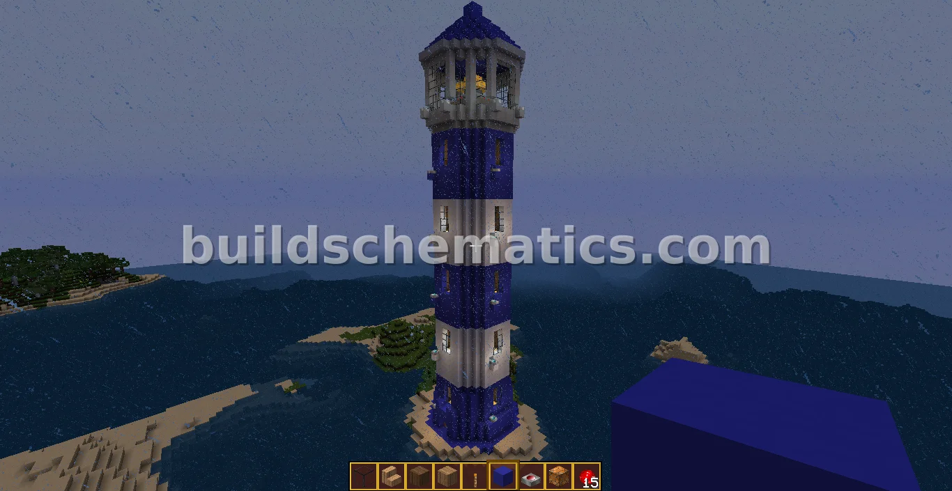 Blue And White Lighthouse Structure — view 2