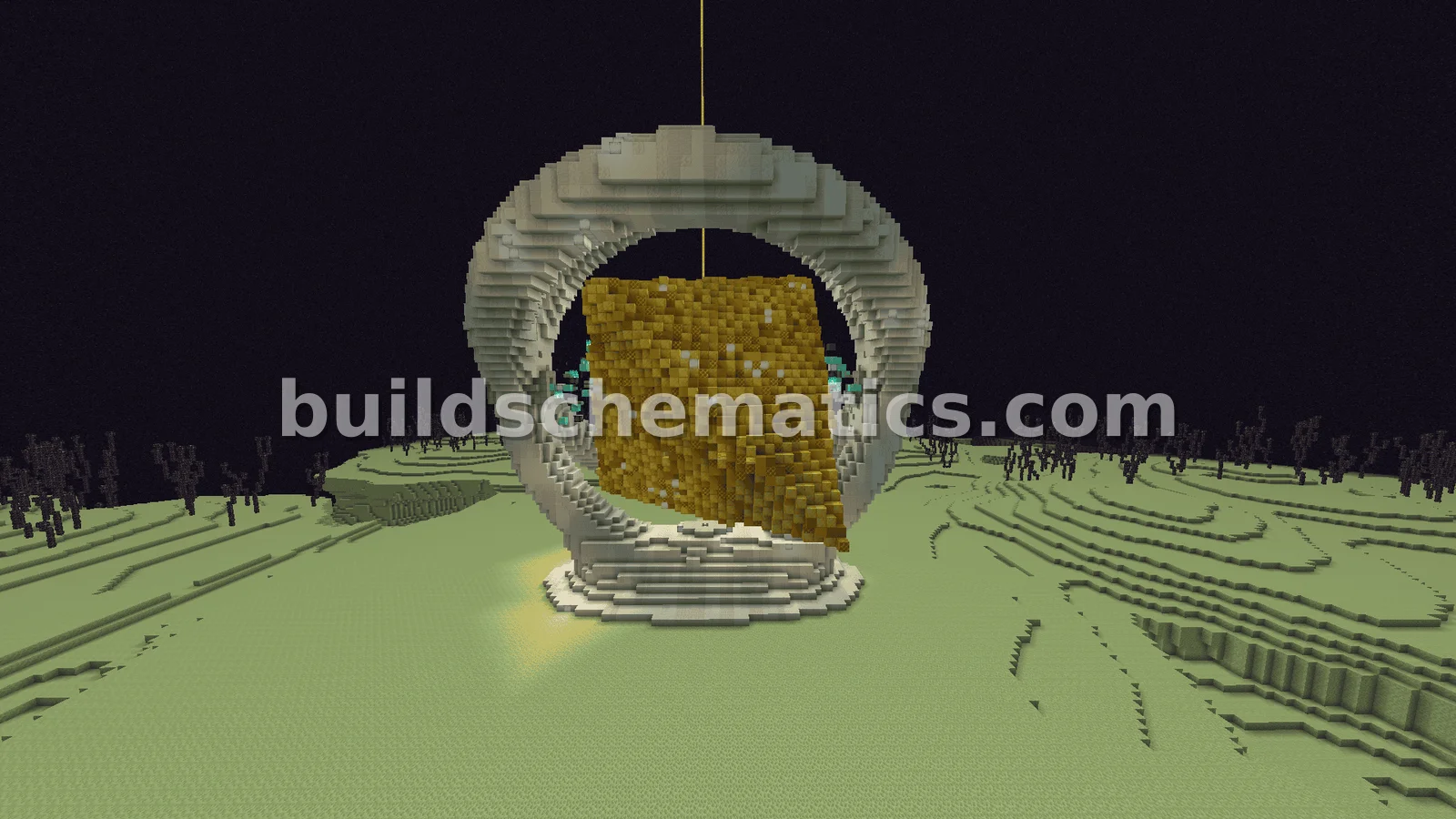 Giant Levitating Gold Ore Beacon — view 4