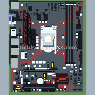 ASUS PRIME Intel Motherboard Pixel Art — view 2