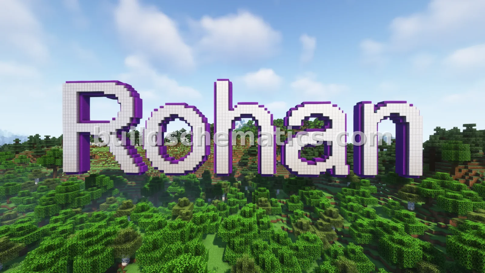 Rohan 3D Block Letter Nameplate