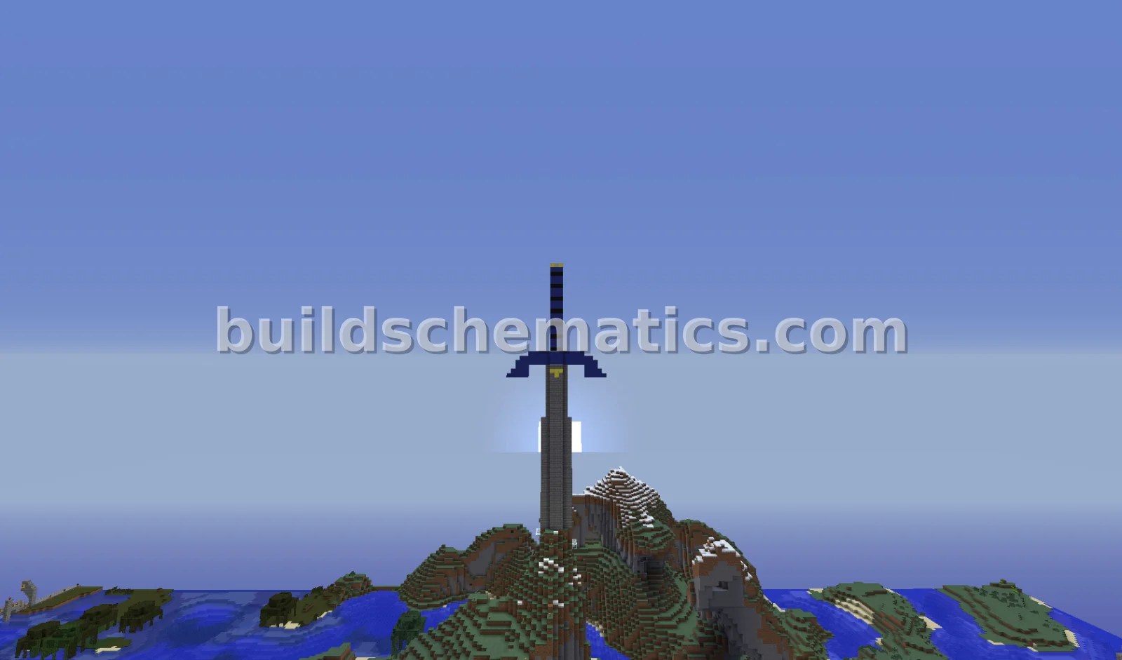 Master Sword Mountain Sculpture — view 2