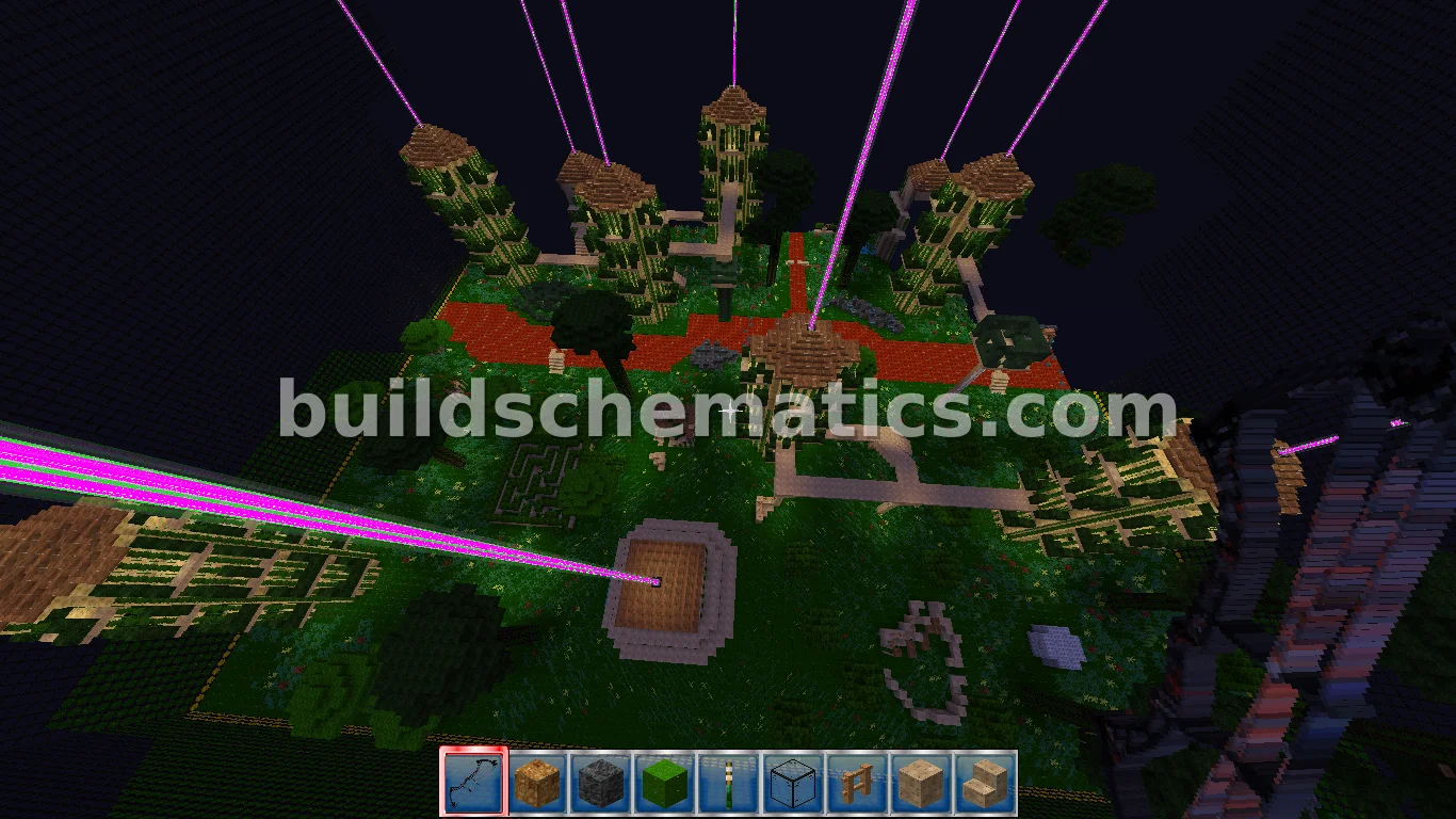 Large Archery PvP Arena with Towers — view 2