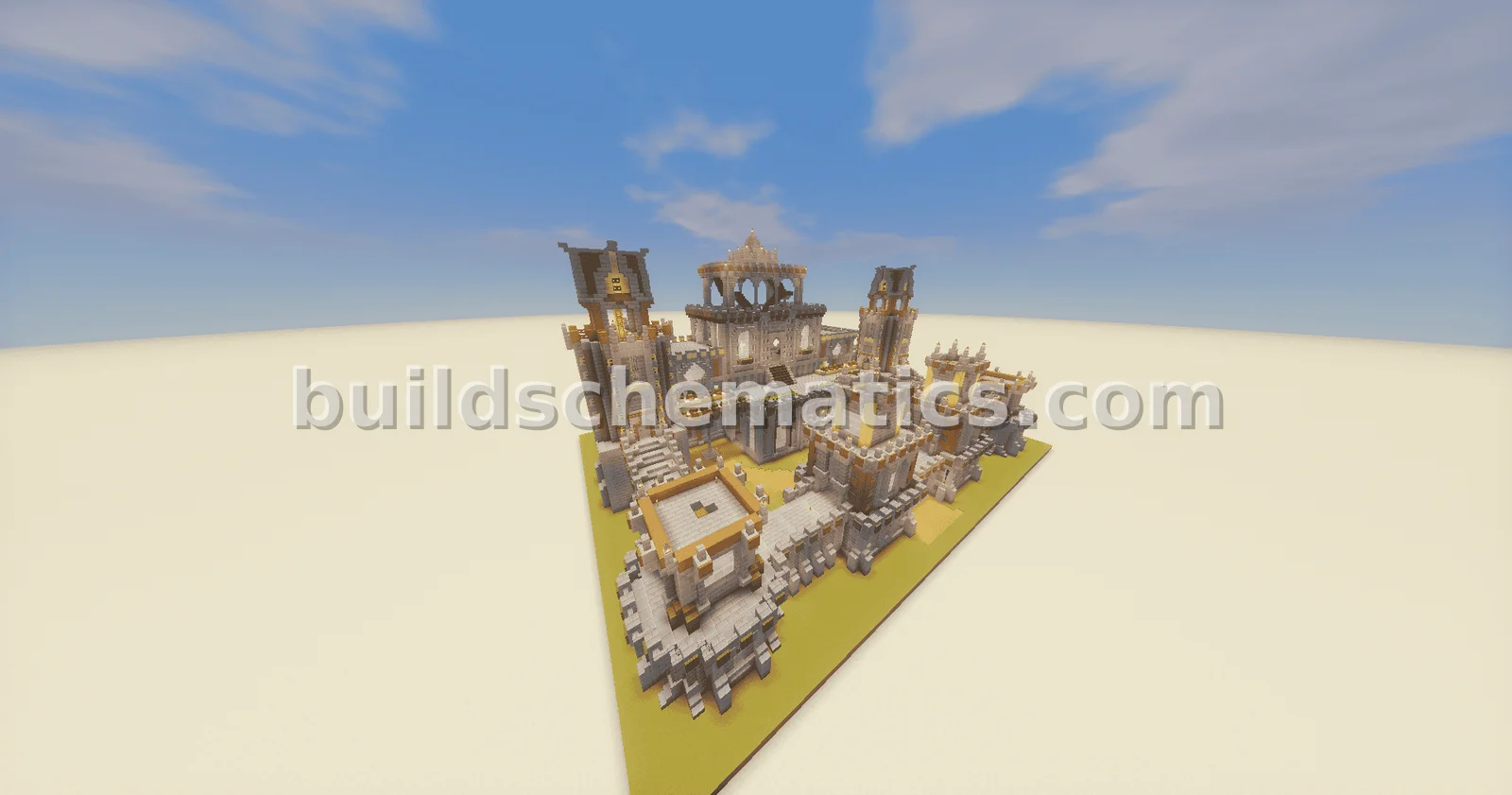 Decorated Medieval Castle — view 2