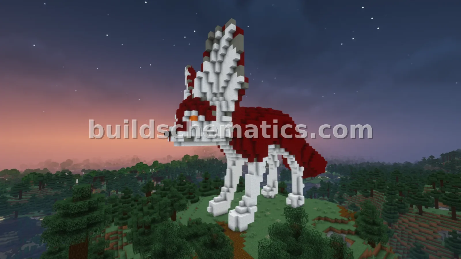 Red Fox Statue - Large Organic Build — view 2