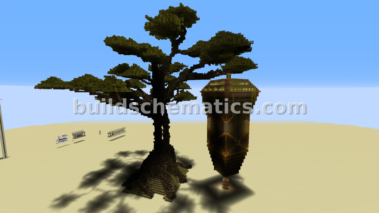 Pixelmon Gym Giant Bonsai Tree