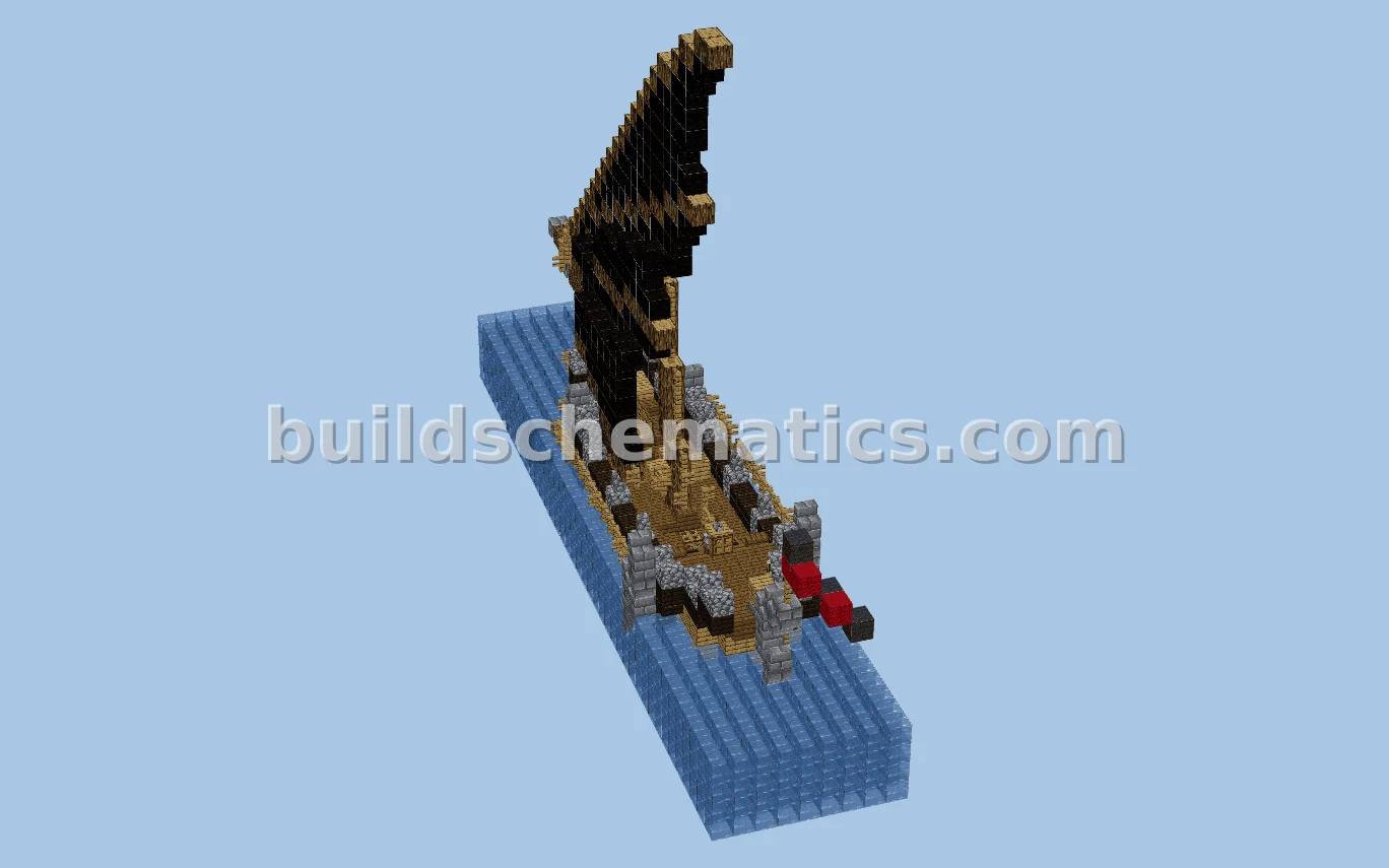 Simple Minecraft Boat Structure
