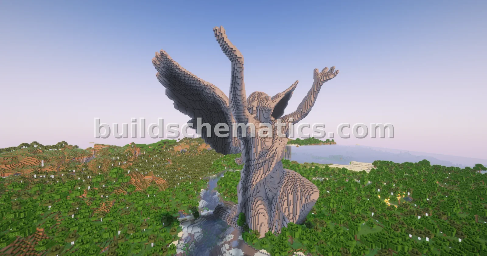 Worshiping Angel Statue — view 4