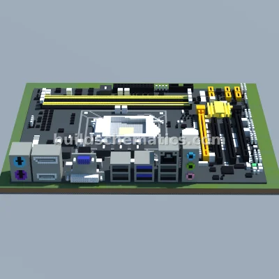 ASUS Intel Q87M-E Motherboard Structure — view 3