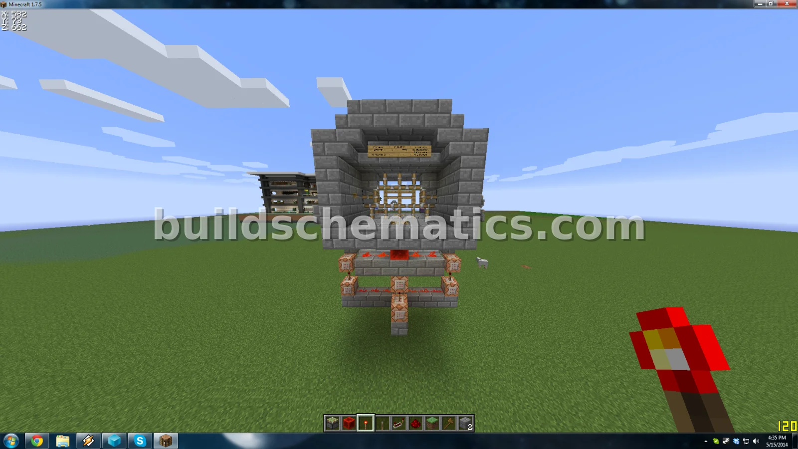 Compact Universal Redstone Door