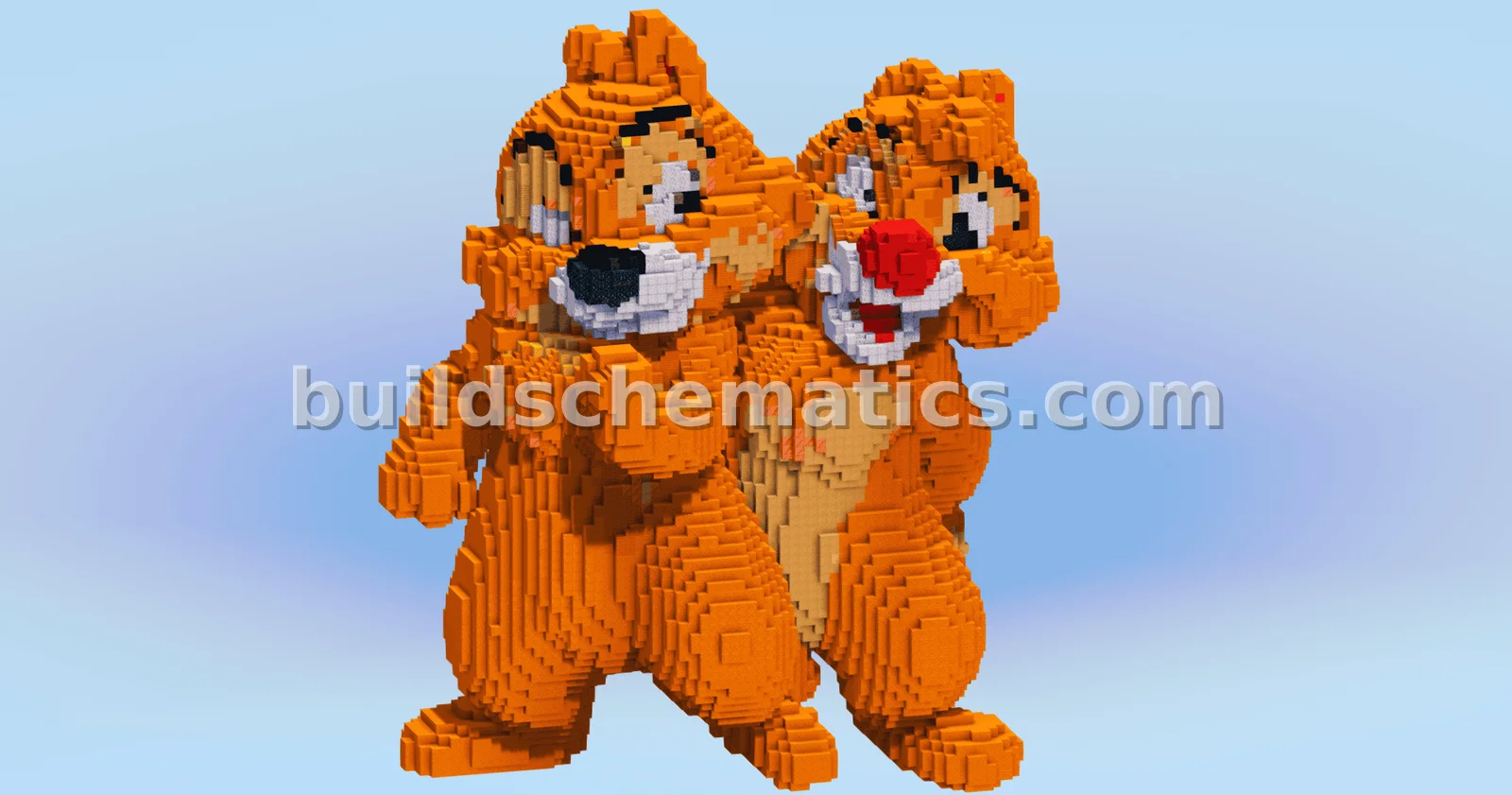 Chip and Dale Themed Minecraft Build