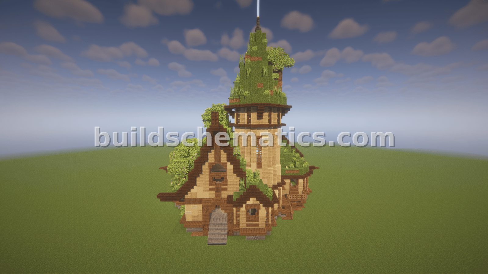 Medieval Moss Farm Structure